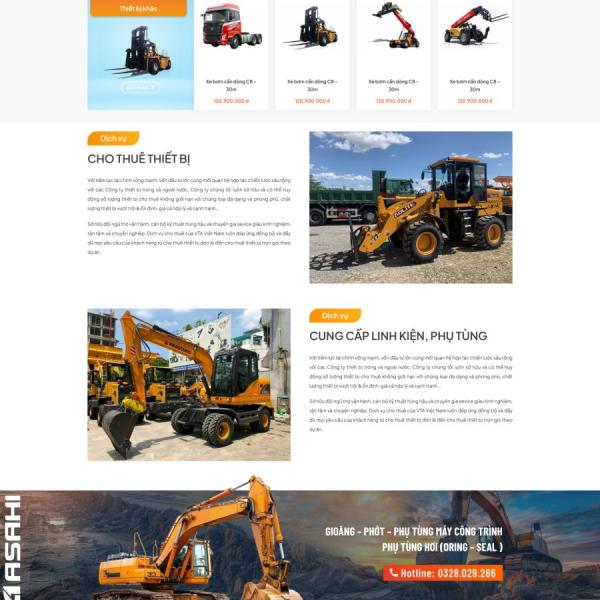 Theme WordPress xe cơ giới