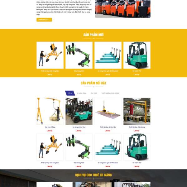 Theme WordPress bán xe nâng 1