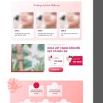 Theme WordPress lading pape khóa học trang điểm
