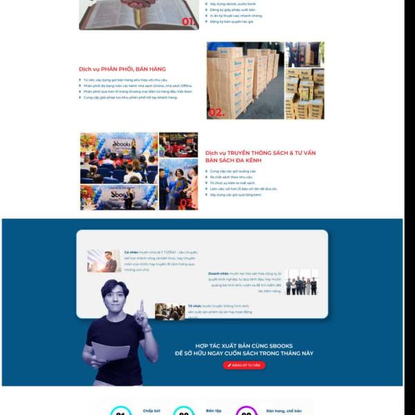 Theme WordPress xuất bản sách