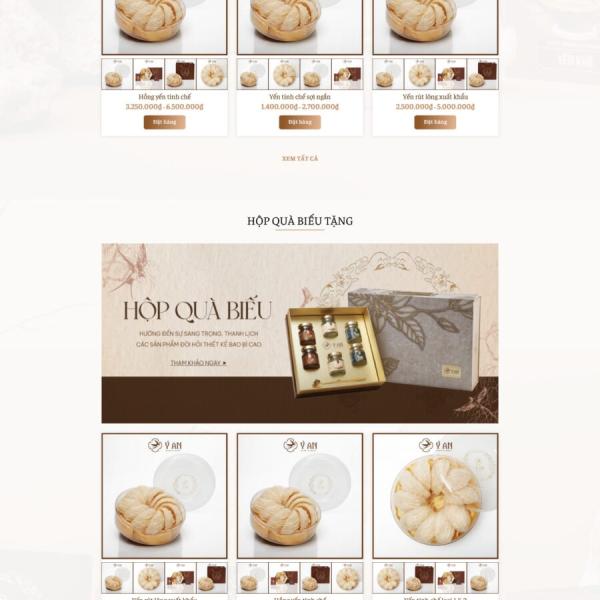 Theme WordPress yến sào 3