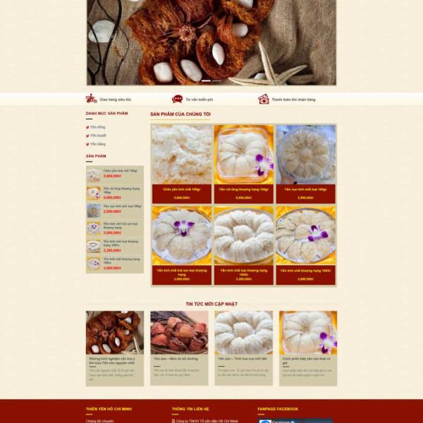 Theme WordPress yến sào