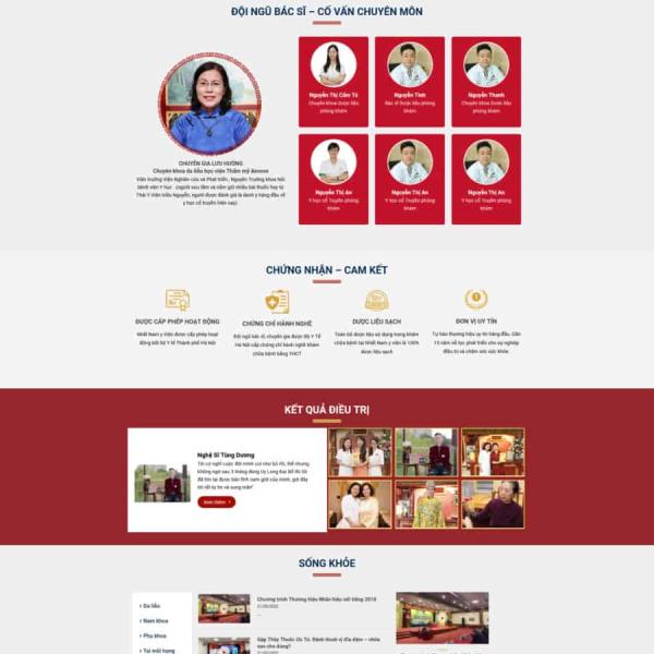 Theme WordPress phòng khám y học cổ truyền