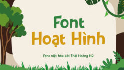 Phông chữ hoạt hình, dễ thương lĩnh vực trẻ em TH Kicau Mania Việt Hóa