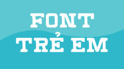 Font chữ vui vẻ, dễ thương, hoạt hình cho lĩnh vực trẻ em, đồ ăn, food, cute TH Bono Kids